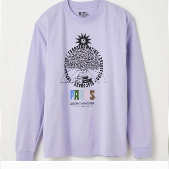 Parks Project Tree Of Knowledge Long Sleeve Tee, Purple Mens Sz Large - Picture 1 of 4